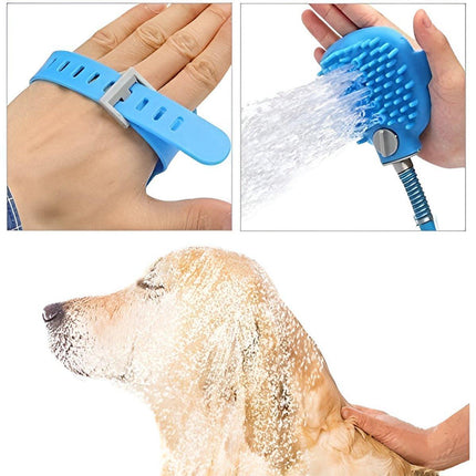 Dog Bath Pet Shower Nozzle Silicone Massage Brush Cat Dog Grooming Supplies