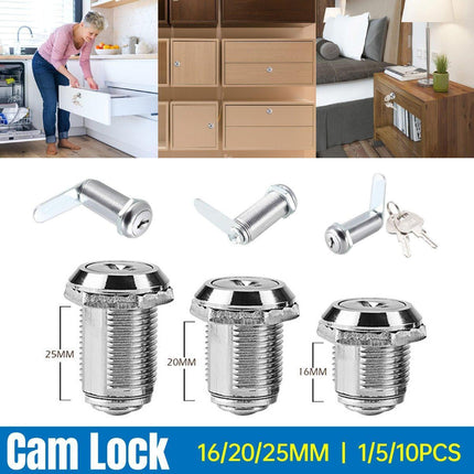1/5/10pcs File Cabinet Drawer Milk Box Swivel Lock Small Round Security Lock