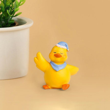 Creative Mini Cartoon Lamb Resin Figurines Duck Ornament Statue Miniatures - Aimall