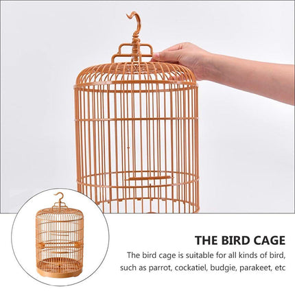 Luxury Portable Bird Cage Round Design Travel Pet Carrier for Small Birds
