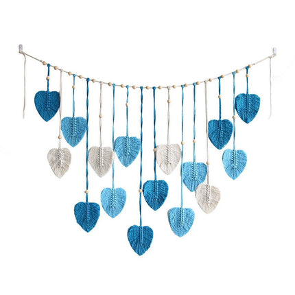 Bohemian Decorative Woven Tassel Leaf Wall Hanging Bedroom Home Wall Decoration