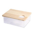 Transparent Acrylic Hamster Bathroom Dual Use Large Toilet Bath Sand Urine Basin