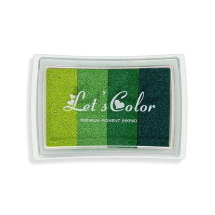 4Colours Fingerprint Stamp Set with Plastic Case Washable Color DIY Ink Pad - Aimall