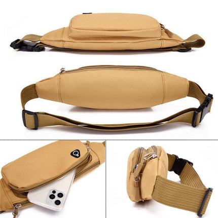 Bum Waist Bag Handy Belt Climbing Hiking Fanny Pack Zip Sport Pouch Large Unisex Aimall