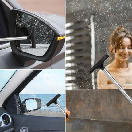2pcs Retractable Windshield Wiper Set Rear View Mirror Cleaner Car Wiper Blade