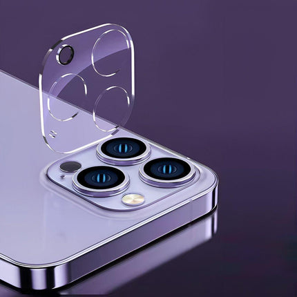 2PCS Transparent Tempered Glass Camera Lens Protector for iPhone 15 Pro Max