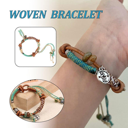 Boho Vintage Braided Fringe String Bracelet for Women Fashion Jewelry Gift