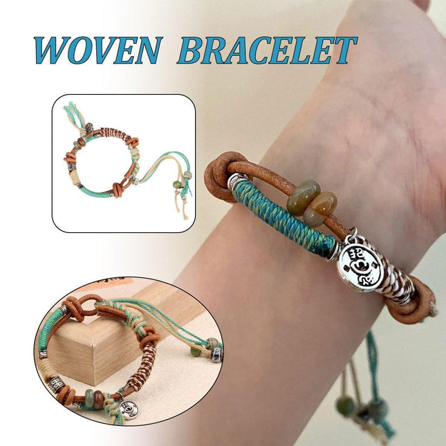 Boho Vintage Braided Fringe String Bracelet for Women Fashion Jewelry Gift