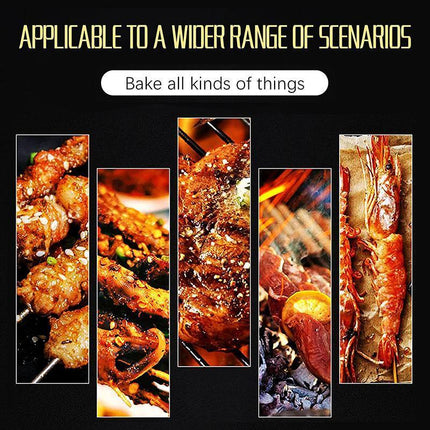 Outdoor Camping Portable & Foldable Charcoal BBQ Grill Hibachi Picnic Barbecue - Aimall