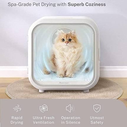 62L Smart Pet Hair Dryer Box Automatic Dryer for Cats and Small Pets Safe Use