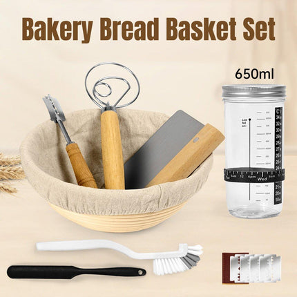 Leaved Dough Fermentation Basket Baking Set DIY Accessories for Homemade Bread