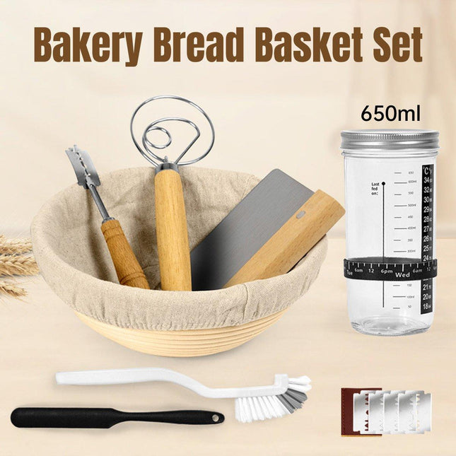 Leaved Dough Fermentation Basket Baking Set DIY Accessories for Homemade Bread