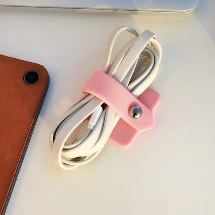 5pcs Charging Cable Earphone Winder Data Cable Organizer Clip Holder for Home