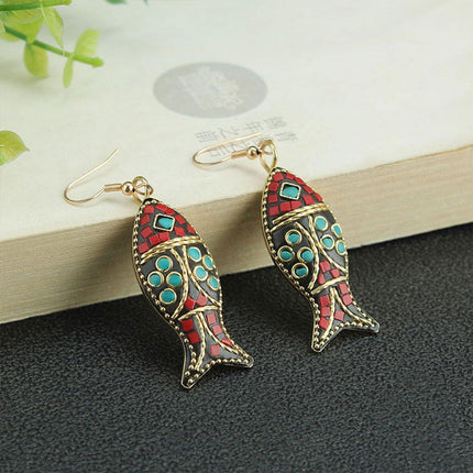 Retro Ethnic Style Earrings Fashion Jewelry for Women Bohemian Accessories