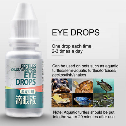 8ml Chloramphenicol Eye Drops for Reptiles Tortoises Eye Infection Treatment