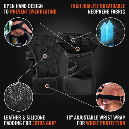 Weight Lifting Training Gloves Women Men Fitness Sports Body Building Gym Gloves - Aimall