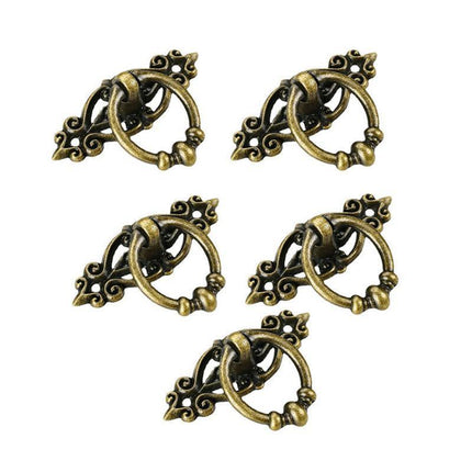 5PCS Vintage Handles Cabinet Drawer Cupboard Door Iron Knob Gold Pull - Aimall