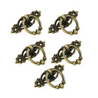 5PCS Vintage Handles Cabinet Drawer Cupboard Door Iron Knob Gold Pull - Aimall