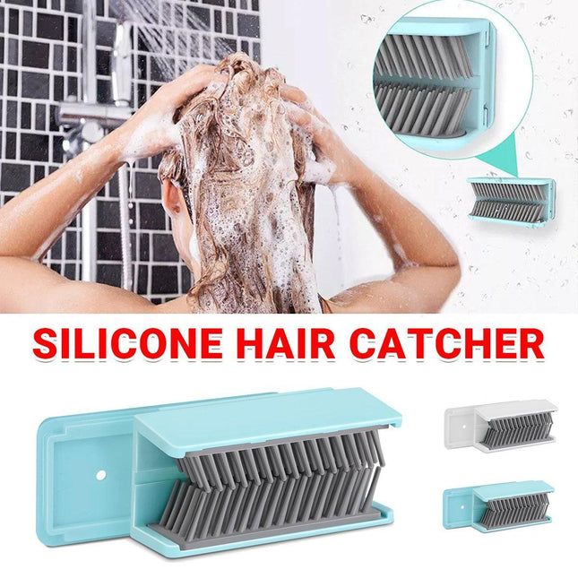 Shower Hair Catcher Easy to Install Silicone Hair Collector For Bathroom Tools