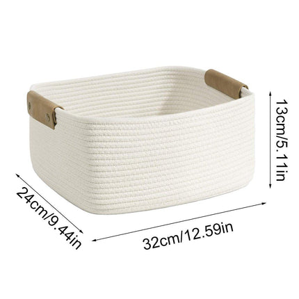 Storage Box Cotton Rope Basket Organizer Miscellaneous Storage Basket for Home