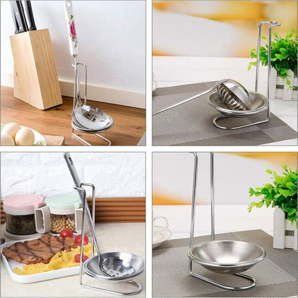 2 Pcs Portable Stainless Steel Soup Colander Rack Kitchen Utensil Storage