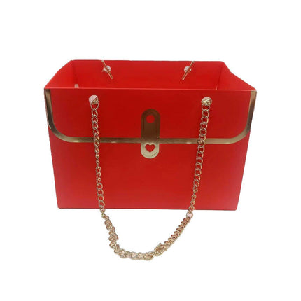 10pcs Rectangular Handbag Flower Packaging Gift Bags Creative Bouquet Boxes