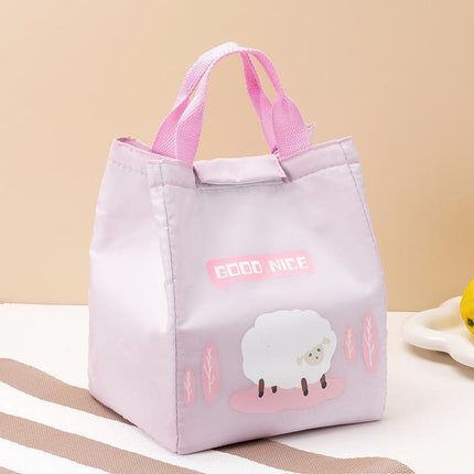 Thermal Insulated Portable Lunch Bag Large Capacity Picnic Box Kids Students - Aimall