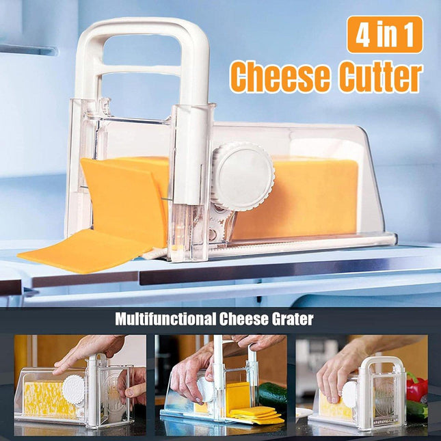 4-in-1 Cheese and Butter Slicer Set Multi-Function Kitchen Cutting Tool for Home
