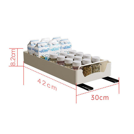 Kitchen Storage Shelf Organizer Sliding Cabinet Basket Pull Out Metal Drawer