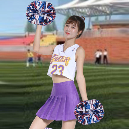 4PCS Cheerleading Hand Flower Set Performance Cheerleader Flower Ball Props