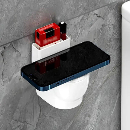 Decorative Ashtray Toilet-shaped Wall-mounted with Lid for Home Bathroom Hanging