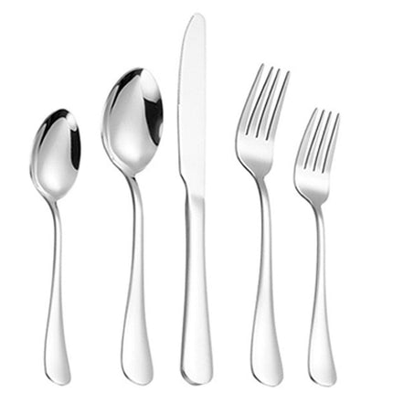 20/40pcs Stainless Steel Cutlery Set Knife Fork Spoon Western Hotel Tableware
