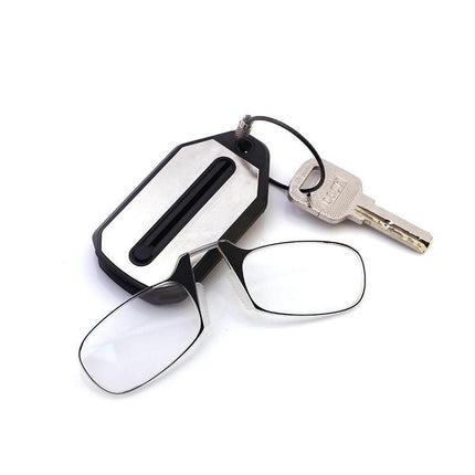Thin Easy Carry Ultra Nose Clip Optics Presbyopic Ultralight Reading Glasses - Aimall