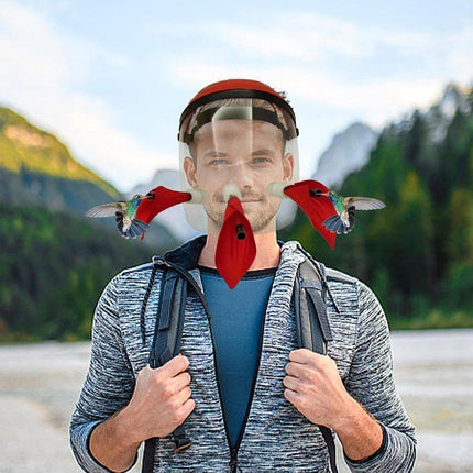Outdoor Head Mounted Bird Feeder Portable Helmet Bird Feeder Wild Birds Feeding