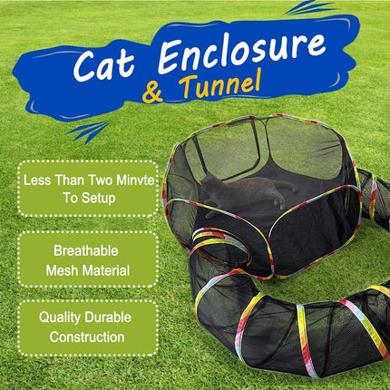 Collapsible Cat Tunnel Interactive Drill Bucket Fun Pet Toy for Cats Indoor Play