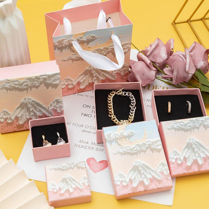 20PCS Jewelry Boxes Ring Necklace Bracelet Earring Gift Packaging with HandleBag