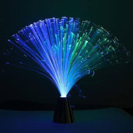 LED Mix Colour Changing Fibre Optic Lamp Crystal Mood Night Light Decor - Aimall