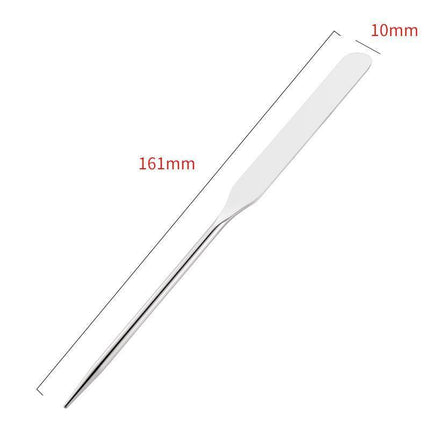 Stainless Steel Makeup Spatula Toner Mixing Stick Foundation Cream Mixing Tool - Aimall