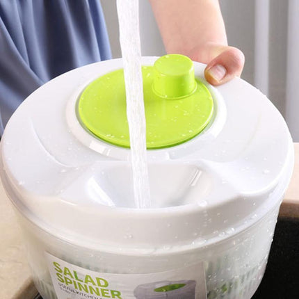 Salad Spinner Vegetable Lettuce Washer Dryer Serving Bowl Container Large - Aimall