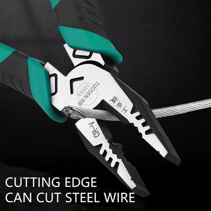 Labor-Saving Multi-Functional Tiger Pliers Flat Needle-Nose Diagonal Wire Pliers