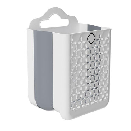 Household Foldable Dirty Clothes Basket Wall Mounted for Bathroom Storage