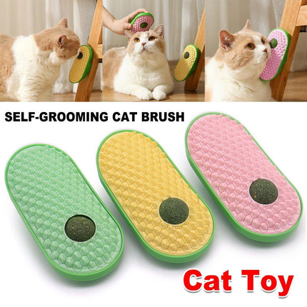 Cat Scrubber Toy for Cats Self Grooming Hair Removal Scratching Face Massage