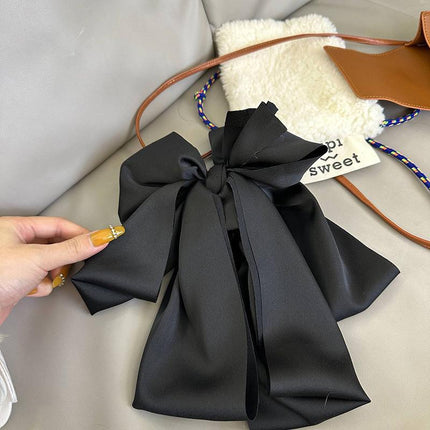 Women Girls Elegant Long Bow Hairpin Large Ribbon Hair Clip Hair Accessories New - Aimall