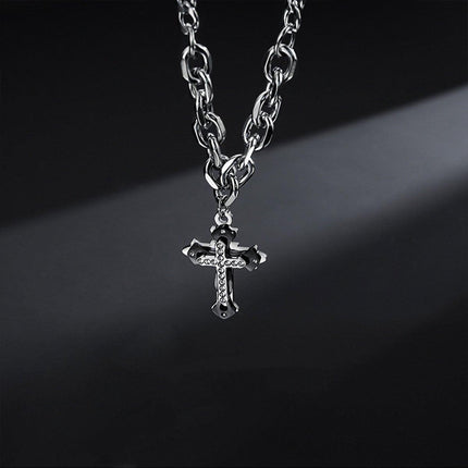 Hip Hop Cross Necklaces Men Women Punk Style Fashion Jewellery Chain