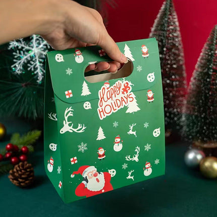 50PCSChristmas Candy Biscuit Packaging Box Gift Bag Baking Hand Treats