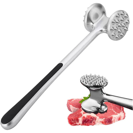 Meat Hammer Kitchen Tenderizing Beating Tool Double Sided Loose Meat Hammer