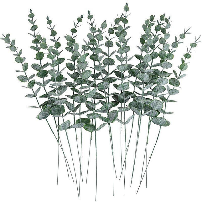 Artificial Eucalyptus Leaf Flowers Fake Green Plant Nordic Home Party Decor - Aimall