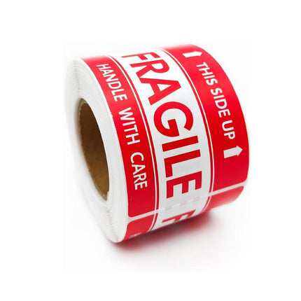 500pcs Fragile Stickers Careful Warning Labels for Packaging Protection