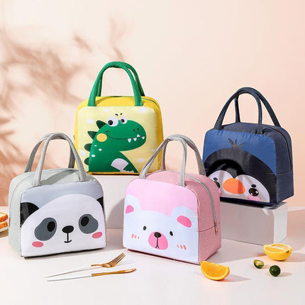 Portable Lunch Bag Insulated Thermal Cooler Box Carry Tote Travel Bag - Aimall