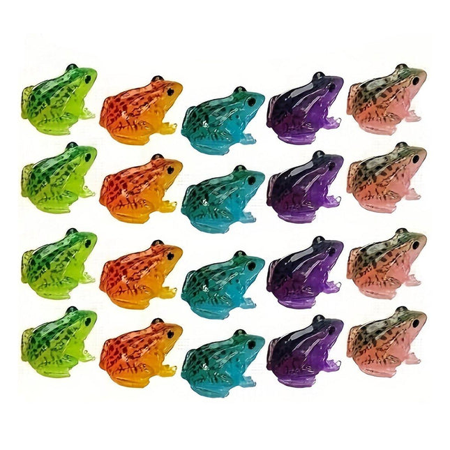 20pcs Simulation Luminous Frog Aquarium Decoration DIY Accessories for Fish Tank